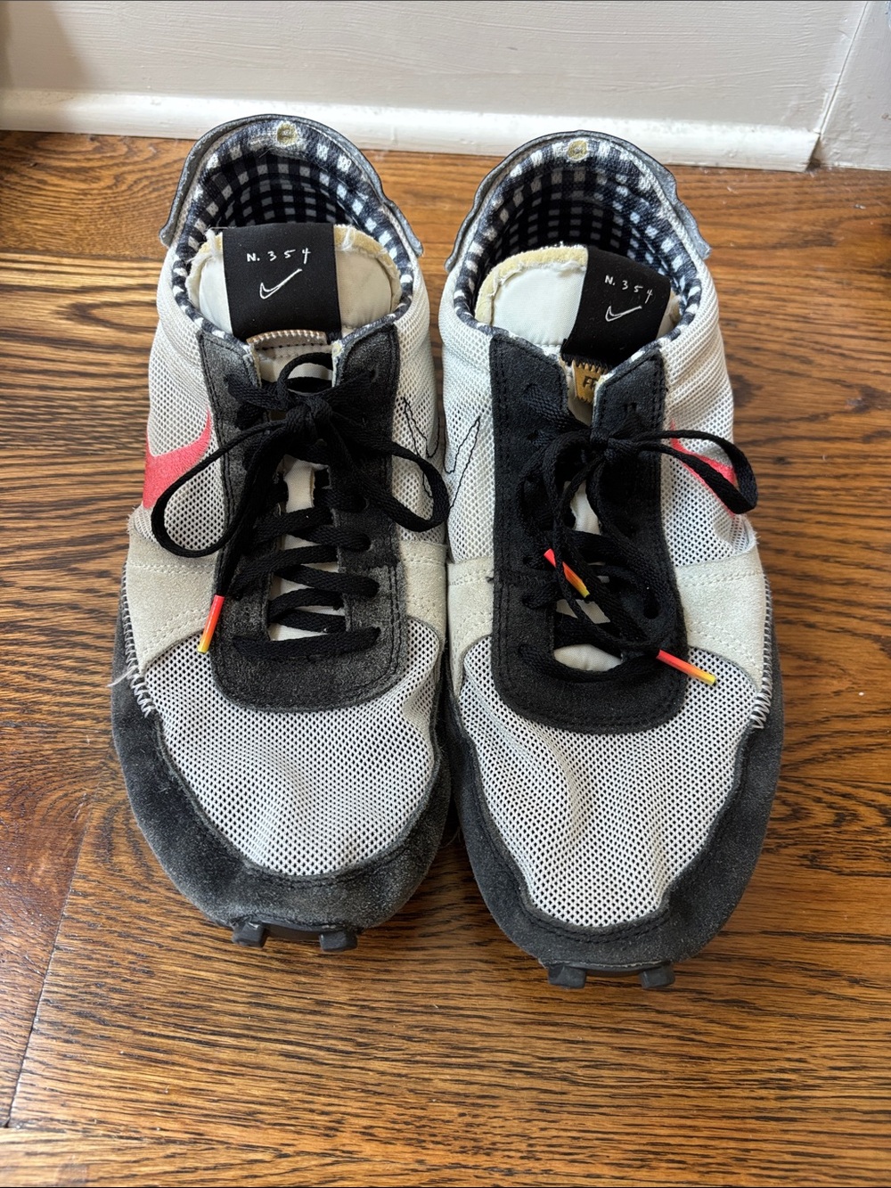 Nike Grey, Black & Pink Retro Mesh Runner